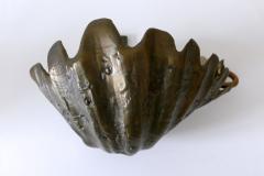 Set of Two Rare Mid Century Modern Cast Bronze Sea Shell Sconces Germany 1960s - 4209600