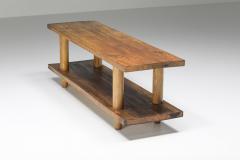 Set of Two Rationalist Italian Wooden Benches 20th Century - 2258030