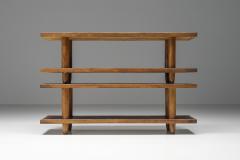 Set of Two Rationalist Italian Wooden Benches 20th Century - 2258050