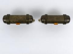 Set of Two Streamline Bauhaus Design Sub Marine Cabinet Sconces Germany 1930s - 4541166