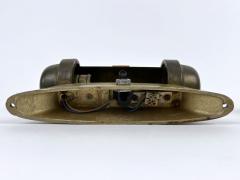 Set of Two Streamline Bauhaus Design Sub Marine Cabinet Sconces Germany 1930s - 4541173