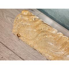 Set of Two Venetian Gold Graniglia Murano Glass Wall Sconce - 4302930