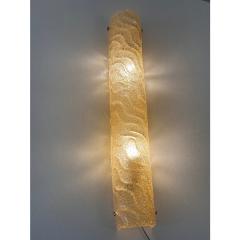 Set of Two Venetian Gold Graniglia Murano Glass Wall Sconce - 4302932