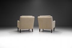 Set of Upholstered Solid Wood Mid Century Armchairs Europe 1960s - 3570590