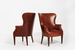 Set of Winback Club Chairs in Cognac Leather C 1950s - 3692636