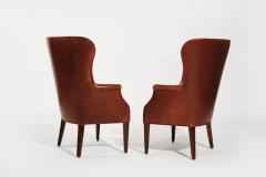 Set of Winback Club Chairs in Cognac Leather C 1950s - 3692637