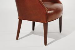 Set of Winback Club Chairs in Cognac Leather C 1950s - 3692641