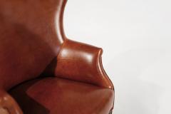 Set of Winback Club Chairs in Cognac Leather C 1950s - 3692642