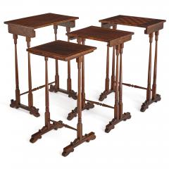 Set of antique English rosewood side tables - 1626910