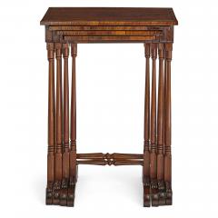 Set of antique English rosewood side tables - 1626911