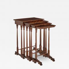 Set of antique English rosewood side tables - 1628634