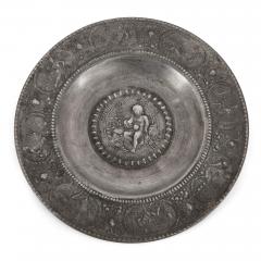 Set of antique German pewter plates - 4220893
