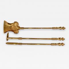 Set of brass fire tools  - 1257115