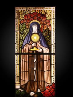 Set of eight 19th Century glass stained windows Belgium - 4267536