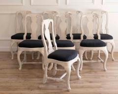 Set of eight Swedish chairs dates to the mid 18th century circa 1760 - 4506596