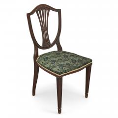 Set of eight upholstered dining chairs from Edwardian period - 2079626