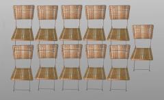 Set of eleven folding winter garden chairs circa 1900 - 1201392