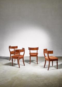 Set of four Danish Klismos chairs late 19th century - 949758
