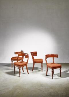 Set of four Danish Klismos chairs late 19th century - 949760