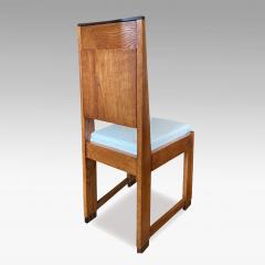 Set of four De Stijl side chairs in oak with macassar ebony - 2172743