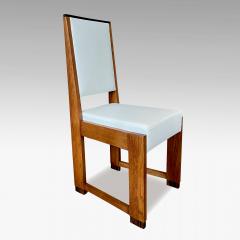 Set of four De Stijl side chairs in oak with macassar ebony - 2172746