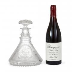 Set of four English engraved and cut glass ships decanters - 2994649