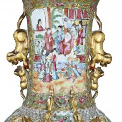 Set of four large gilt bronze mounted Chinese porcelain vases - 2176885