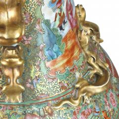 Set of four large gilt bronze mounted Chinese porcelain vases - 2176892