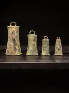 Set of four very old Ceremonial Bells Ibo Igbo People Nigeria - 4316370
