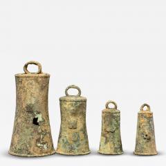 Set of four very old Ceremonial Bells Ibo Igbo People Nigeria - 4319696