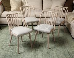 Set of four whitewashed Thonet chairs - 4011097