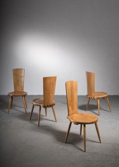 Set of four wooden side or dining chairs Germany - 2288783