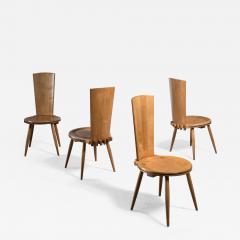 Set of four wooden side or dining chairs Germany - 2290267