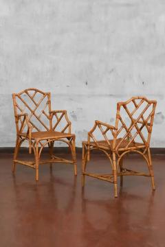 Set of mid century chairs 8 chairs 2 armchairs Italy 1980 - 3730381