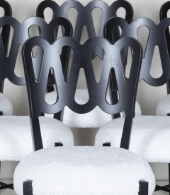 Set of six contemporary Italian Gio Ponti style chairs - 4430766