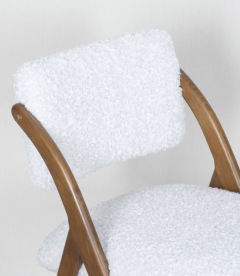 Set of six contemporary Italian Mid century style dining chairs - 4430761