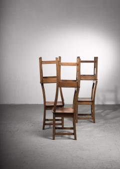 Set of six oak Arts Crafts dining chairs - 2128474