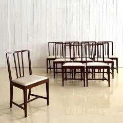 Set of ten dining chairs Denmark 1940s - 4095564