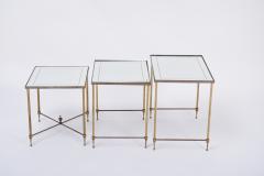 Set of three Hollywood Regency nesting tables Maison Jansen Style - 2481282