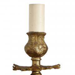 Set of three gilt bronze sconces in the Baroque style - 2189563