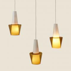 Set of three pendant lights probably produced in Scandinavia 1960s - 4234826