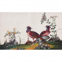 Set of twelve antique Chinese painted bird studies on pith paper - 3478032