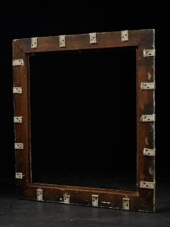 Set of two decorative wooden frames and an old mirror  - 1926933