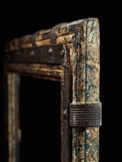 Set of two decorative wooden frames and an old mirror  - 1926936