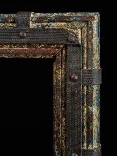 Set of two decorative wooden frames and an old mirror  - 1926949