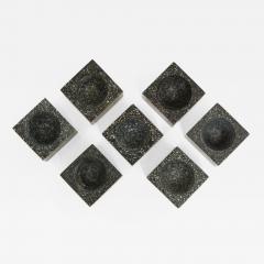 Seven Swedish Granite Salters Circa 1900 - 878882