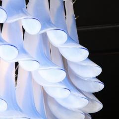 Seven Tier Blue Feather Hand Blown Murano Glass Chandelier - 2659666
