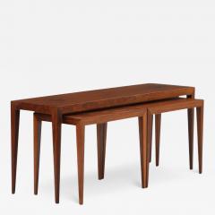 Severin Hansen Jr Set of Severin Hansen Jr rosewood nesting tables - 2927692