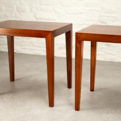 Severin Hansen Pair of Rosewood Side Tables by Severin Hansen for Haslev Denmark 1960s - 2746969