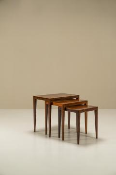 Severin Hansen Rosewood Nesting Tables by Severin Hansen Denmark 1960s - 3065783